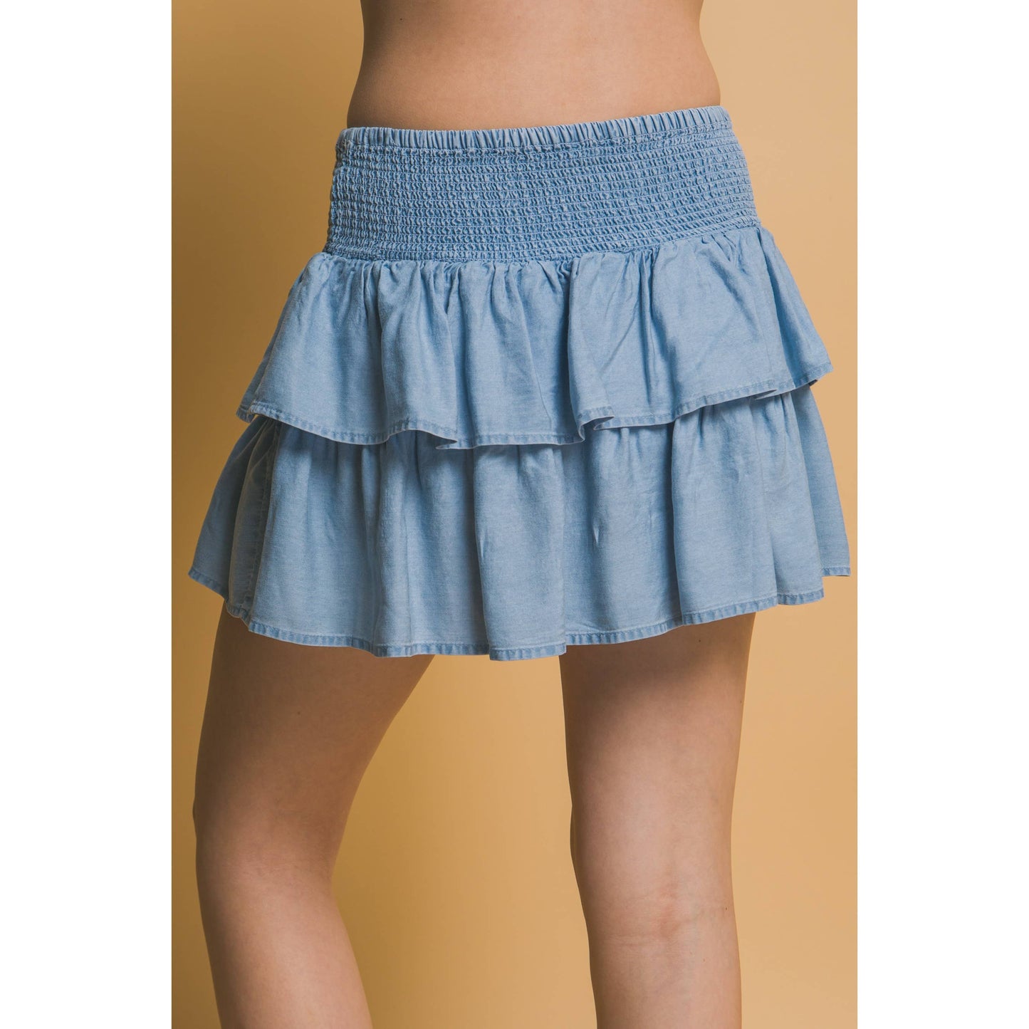 Ruffle Flowy Mini Skirts
