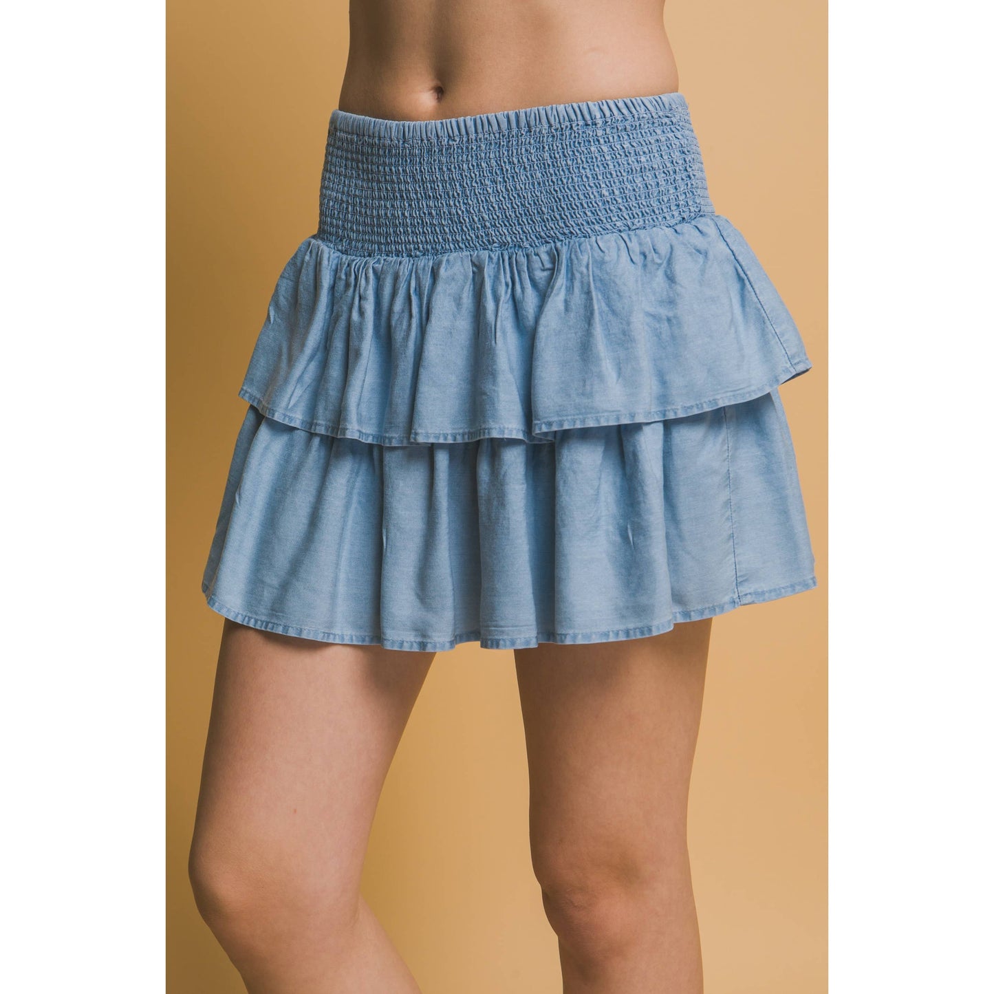 Ruffle Flowy Mini Skirts
