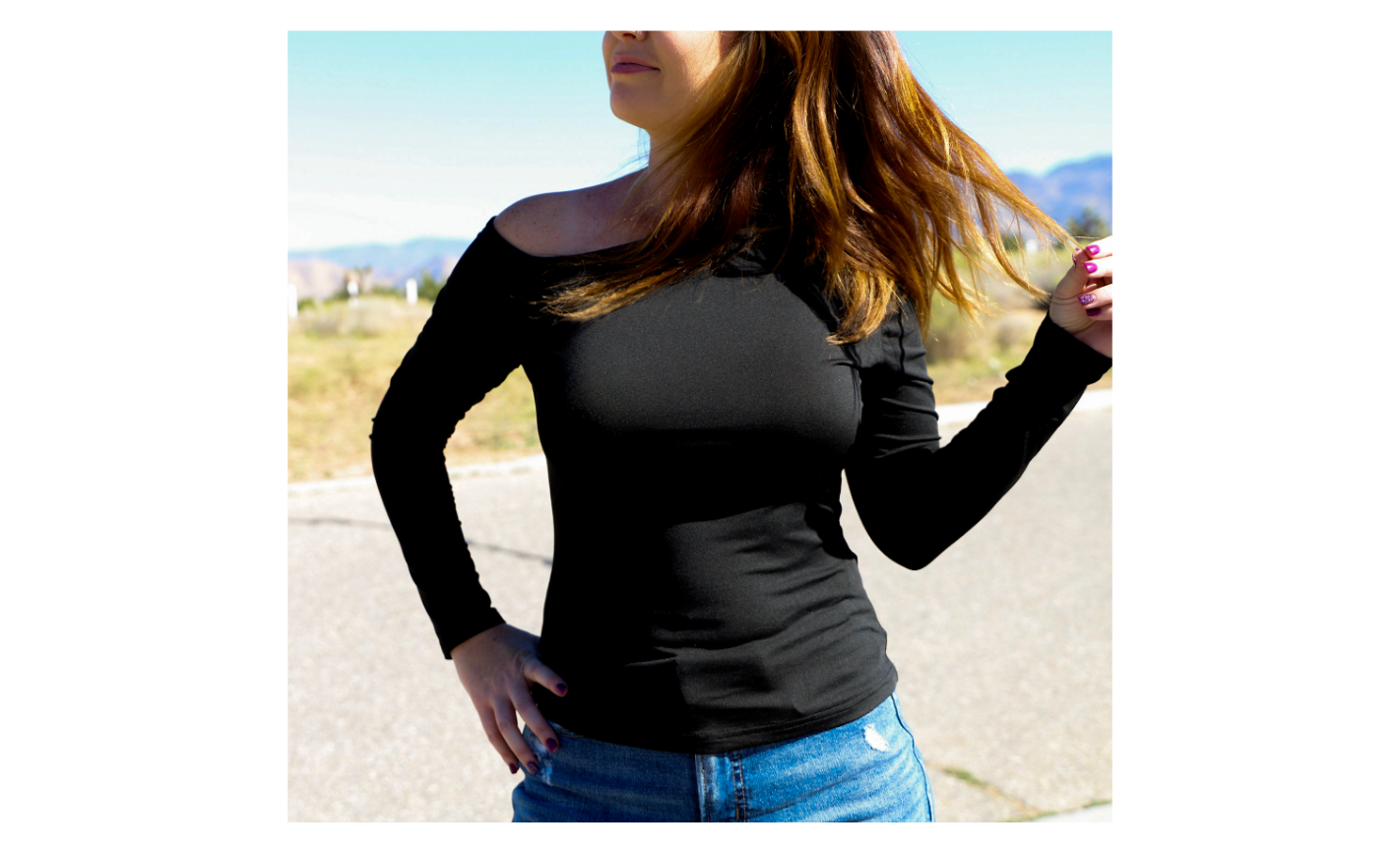 Cold shoulder long sleeve